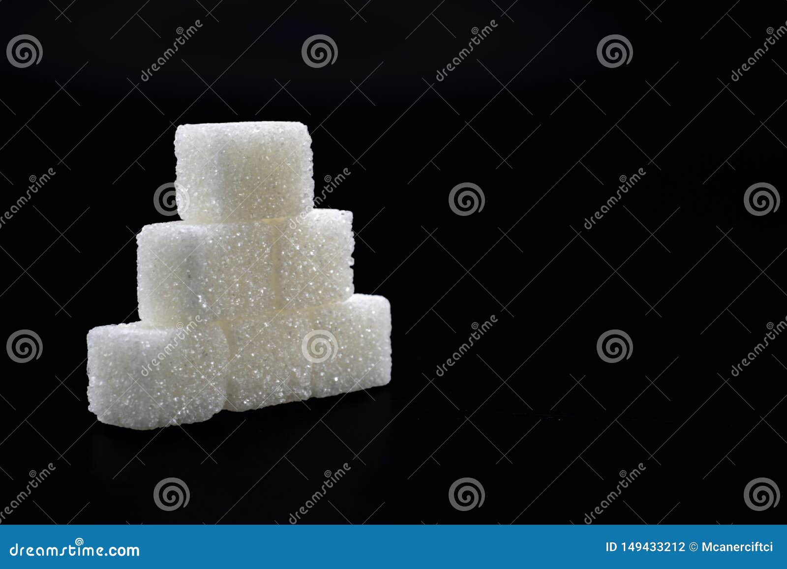 Sugar Cubes Lined Up in Pyramid Shape. Stock Photo - Image of calorie ...