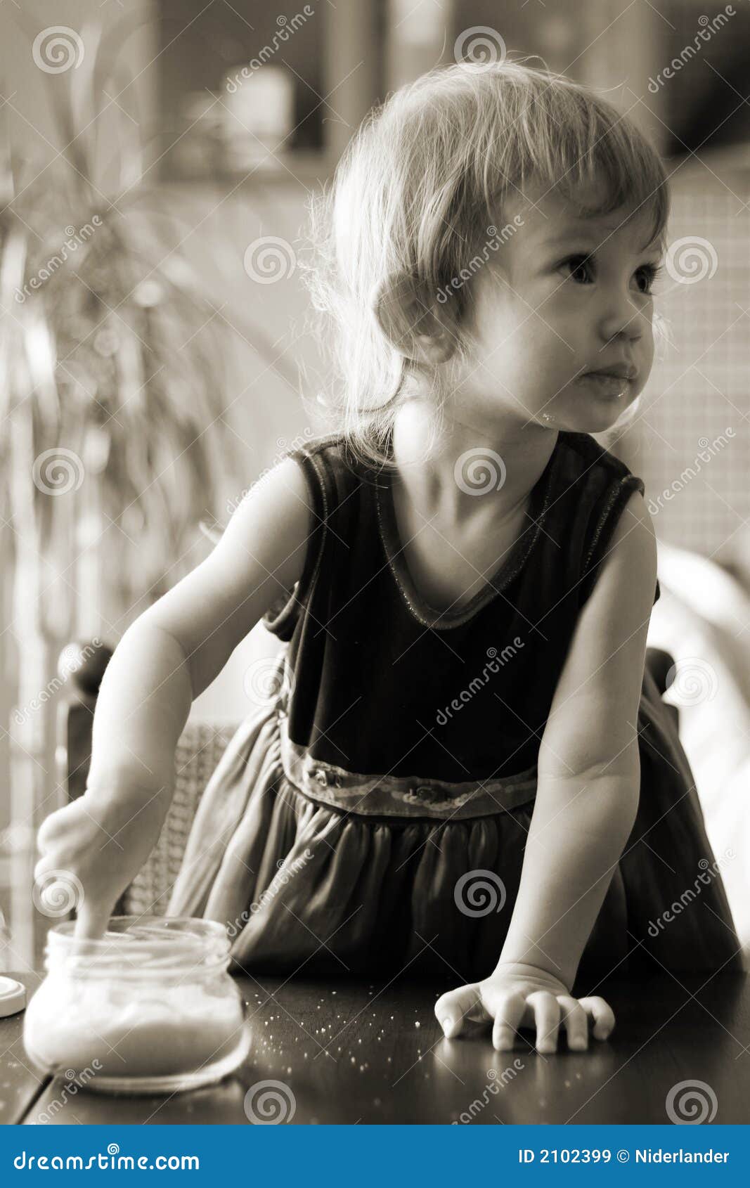 Sugar girl stock image. Image of sepia, daughter, face 2102399
