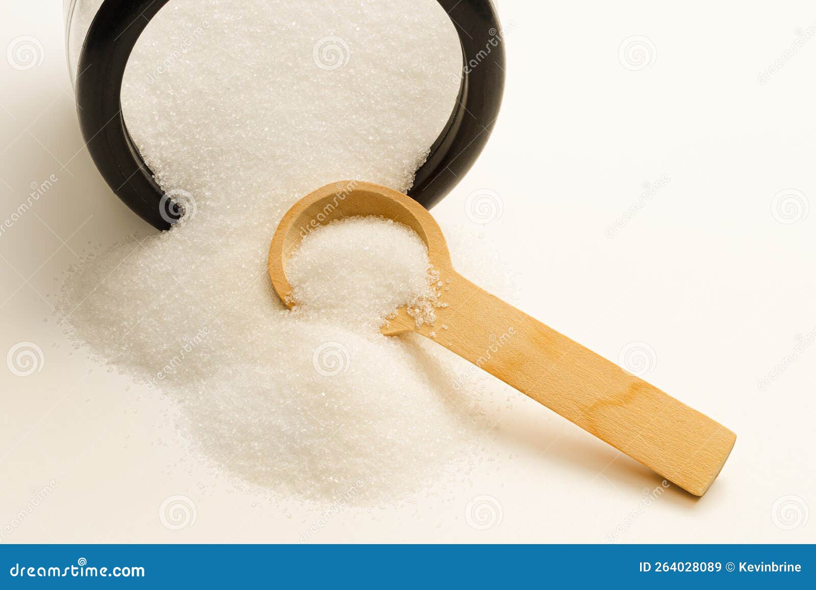 Sugar and Spoon stock image. Image of spilled, white 264028089