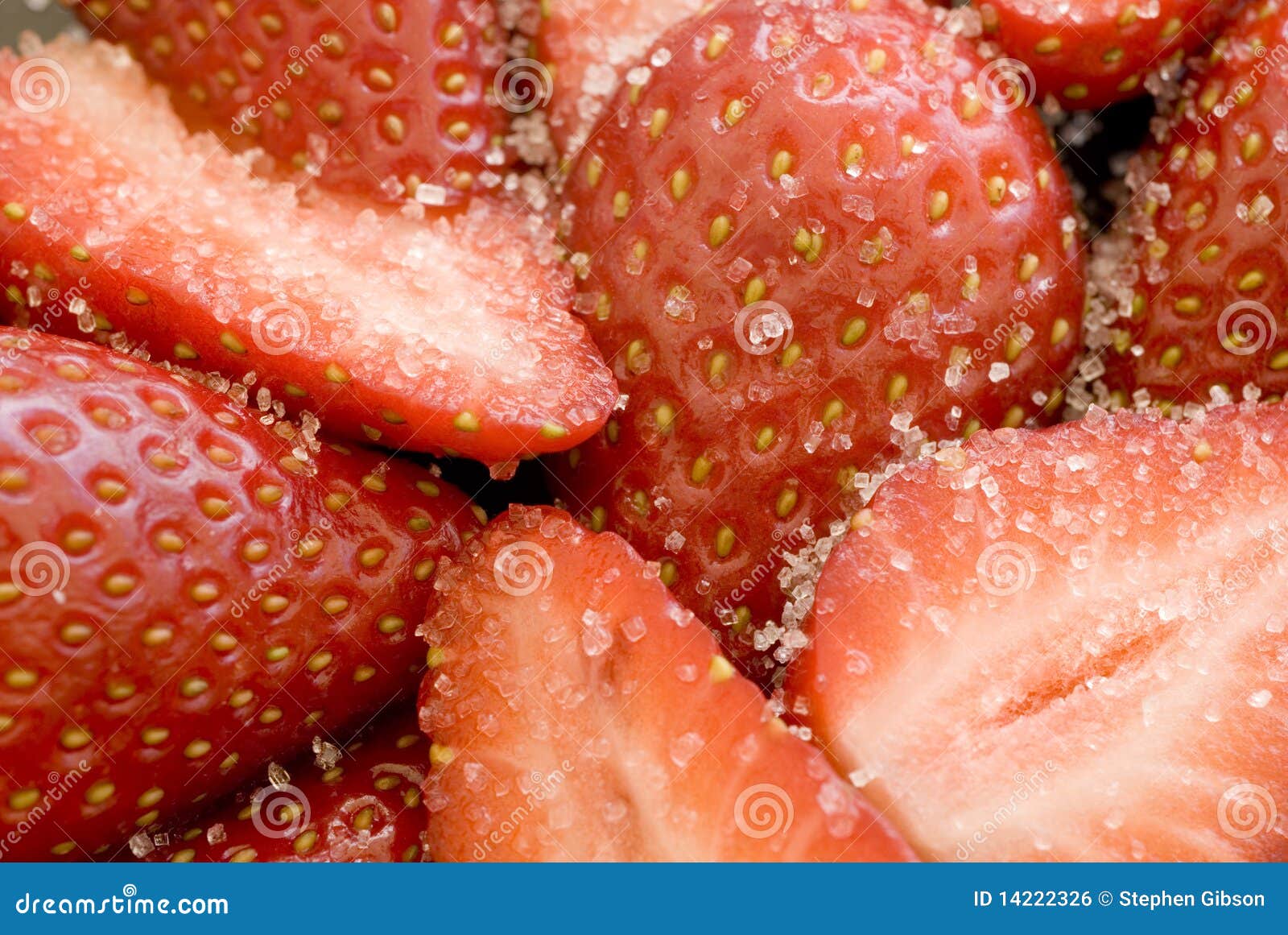 Sugar strawberries stock photo. Image of food, sugar 14222326