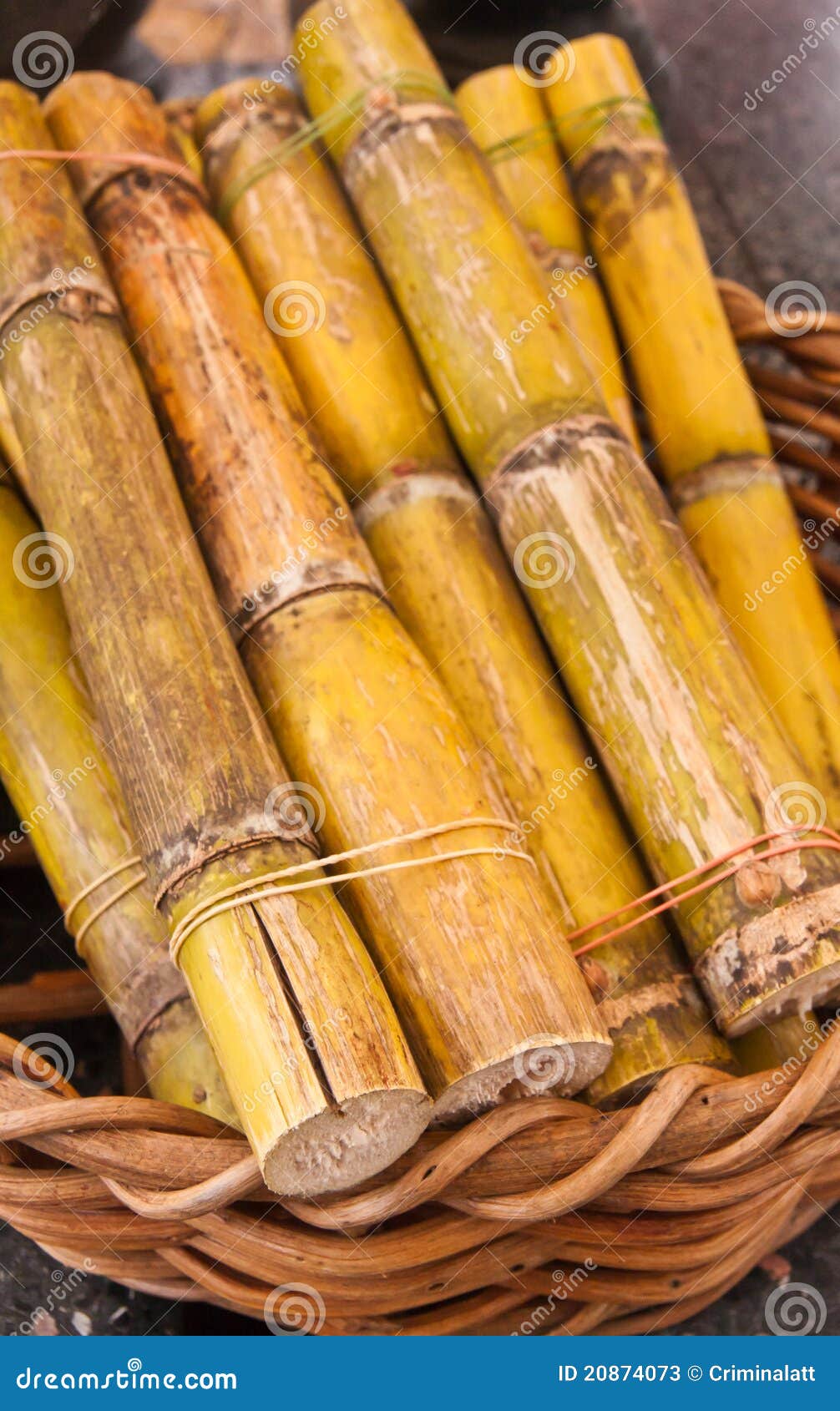 Sugarcane in basket stock image. Image of nutrition, fruit 20874073