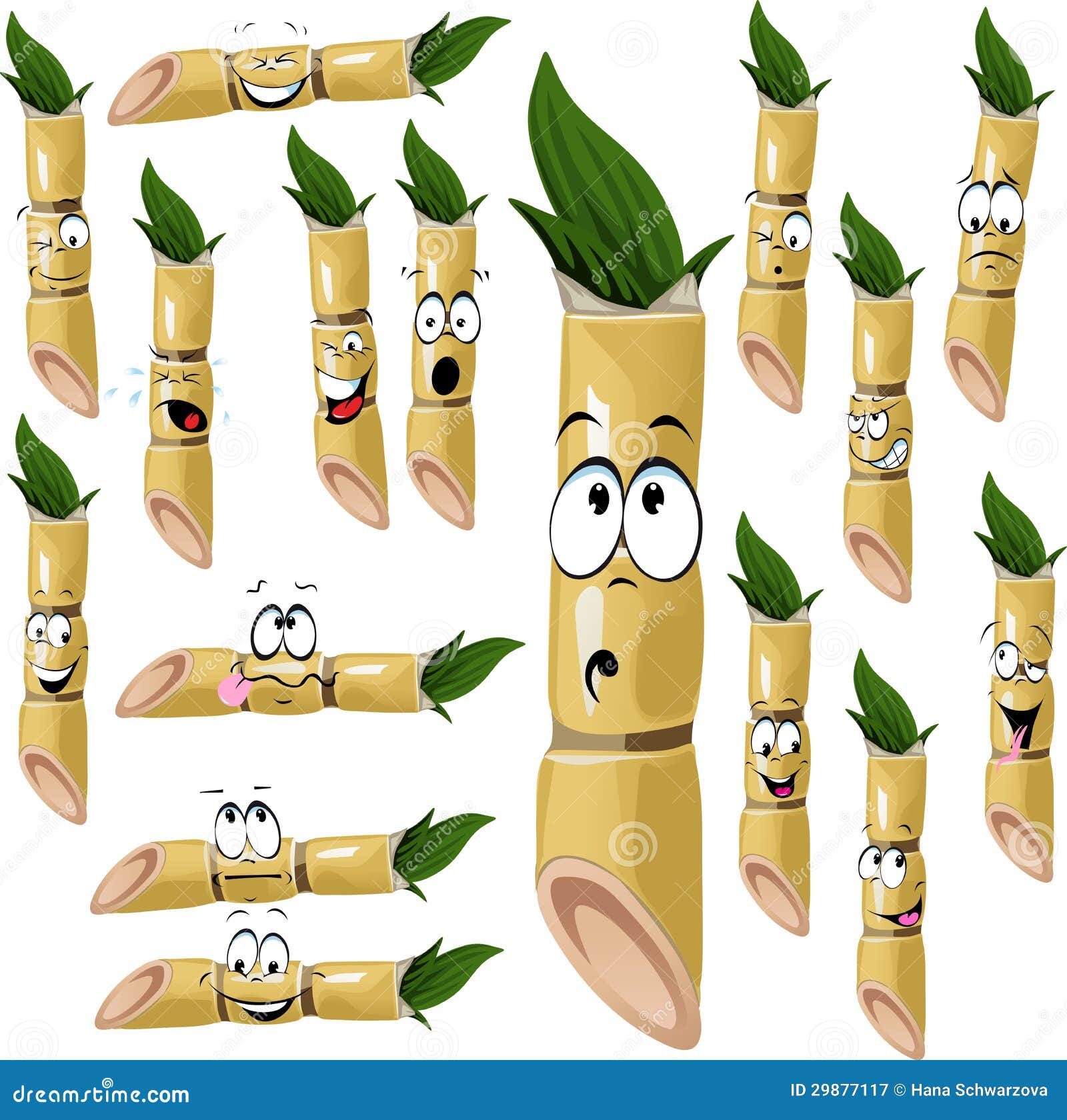 Sugarcane cartoon stock vector. Illustration of frown - 29877117