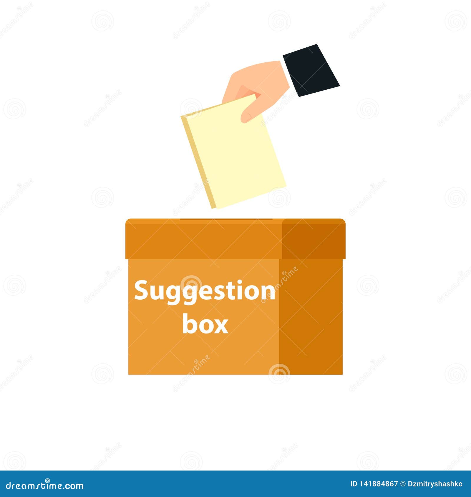 Suggestion box icon stock vector. Illustration of leadership - 141884867