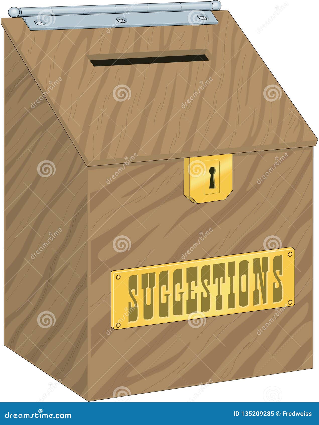 Suggestion Box Vector Illustration Stock Vector Illustration of idea, ideas 135209285