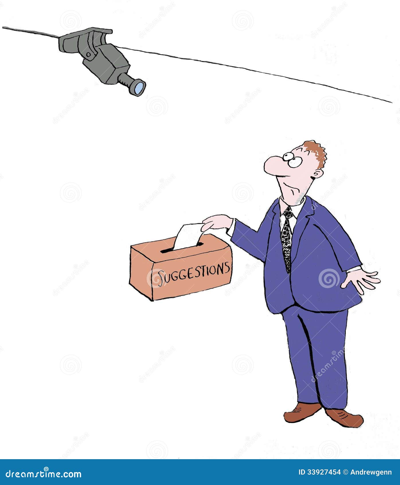 Suggestion Box stock illustration. Illustration of cartoon - 33927454