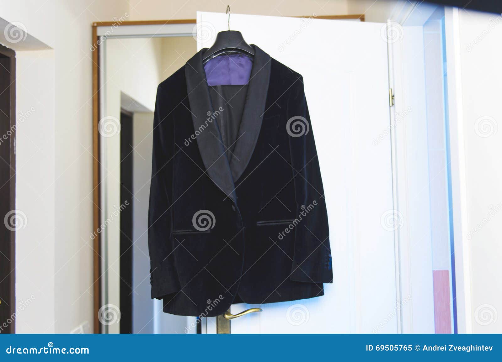 Suit on Door stock image. Image of model, human, fashion 69505765
