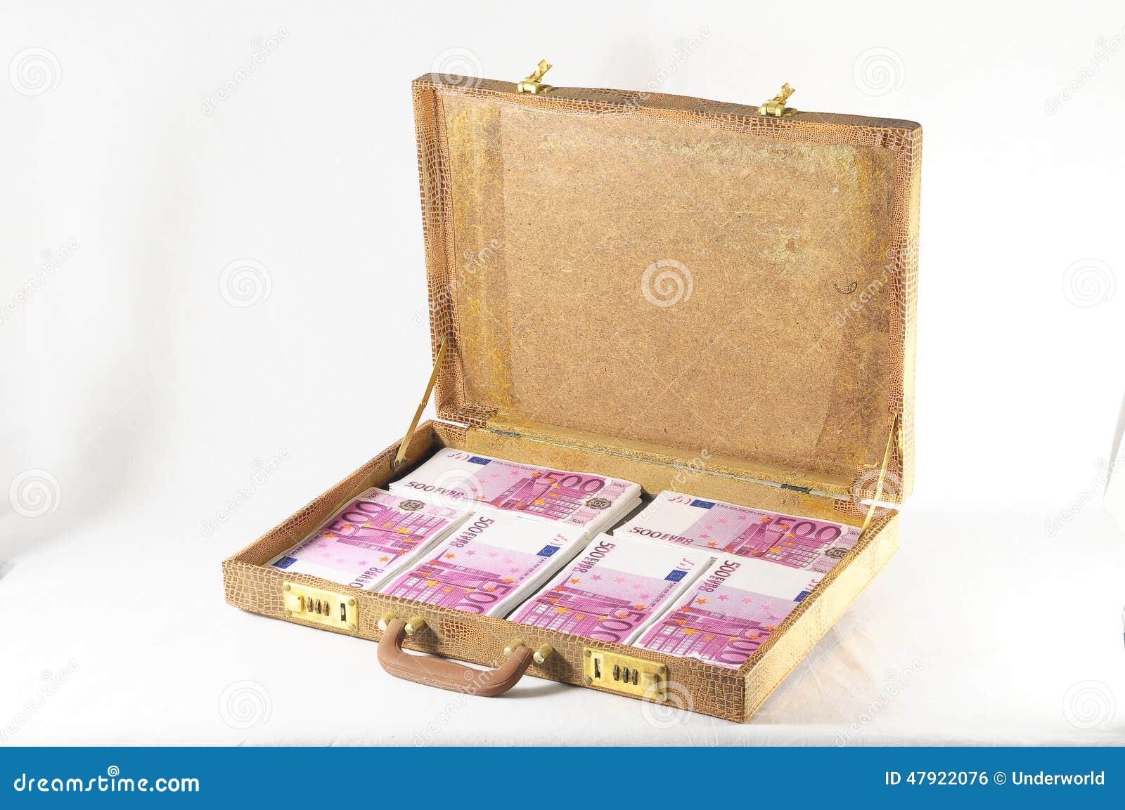 Suitcase Full of Banknotes stock photo. Image of crime 47922076