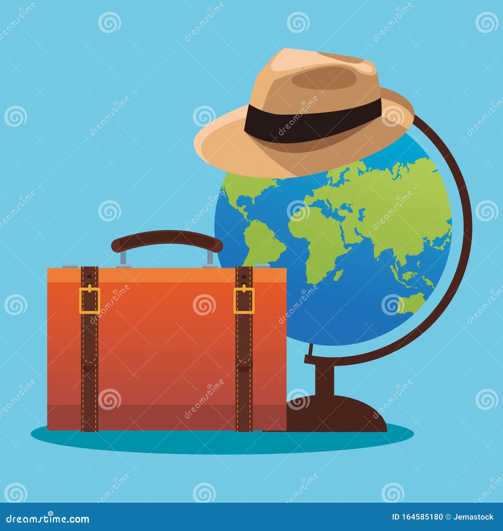globe suitcase