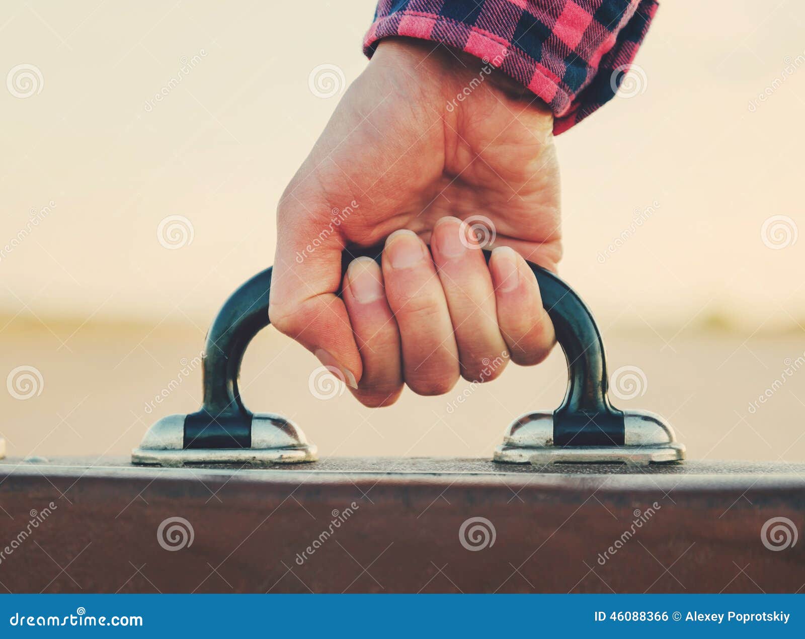 Suitcase handle stock photo. Image of road, handle, travel 46088366