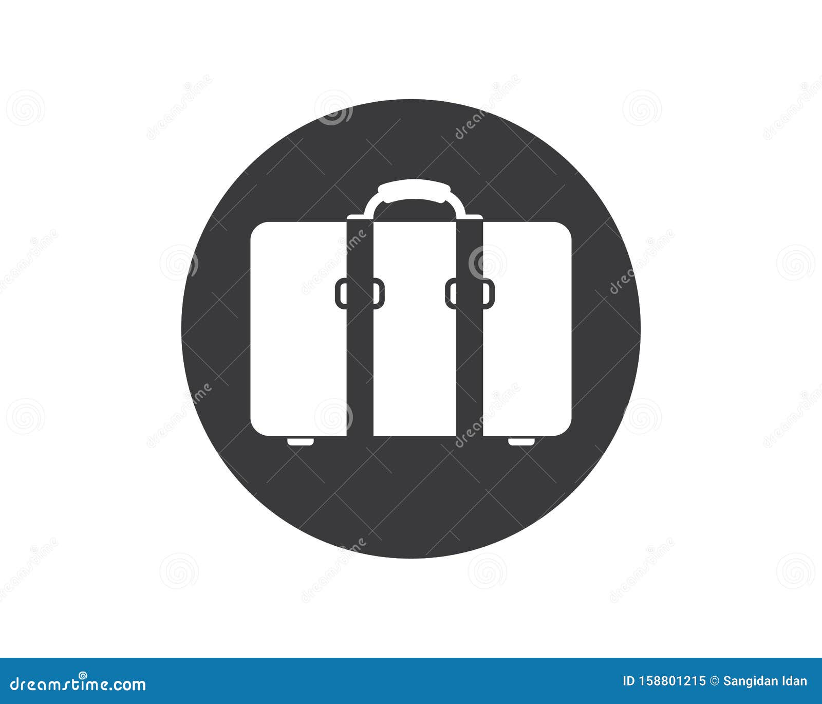 Suitcase Icon Logo Vector Illustration Stock Vector Illustration of