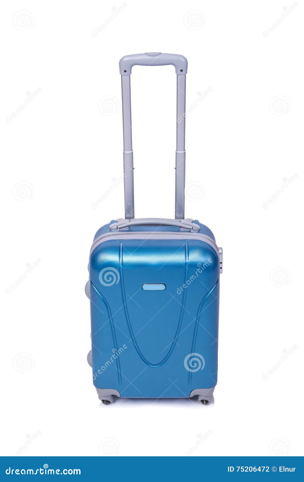 The Suitcase Isolated on the White Background Stock Photo Image of