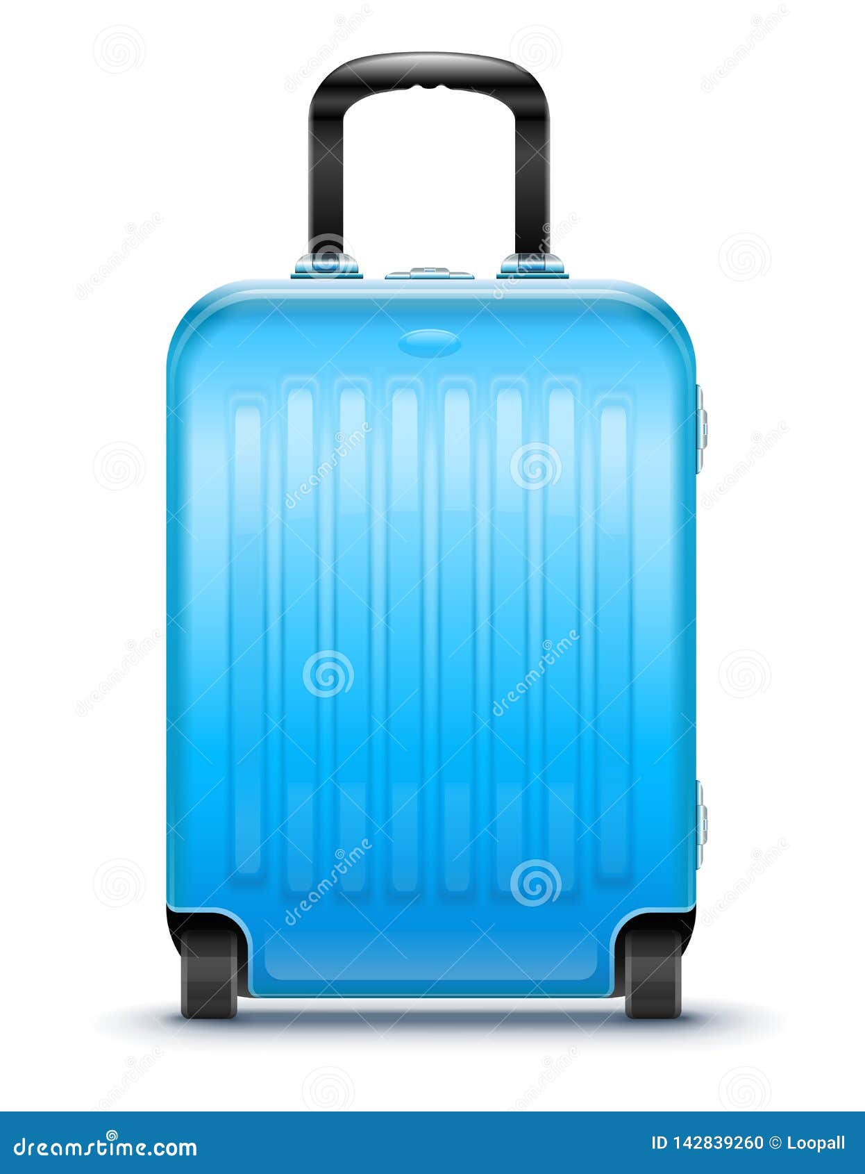Suitcase for Travel. Vector Illustration. Stock Vector - Illustration ...