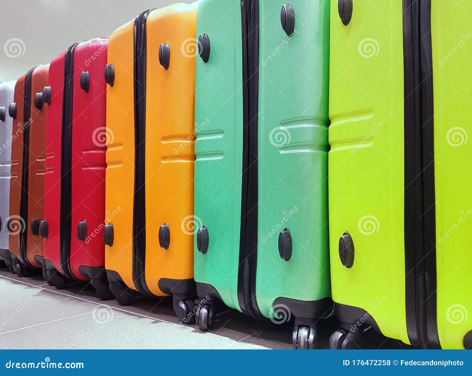 Suitcases in the Airport Luggage Storage Stock Photo Image of duffle