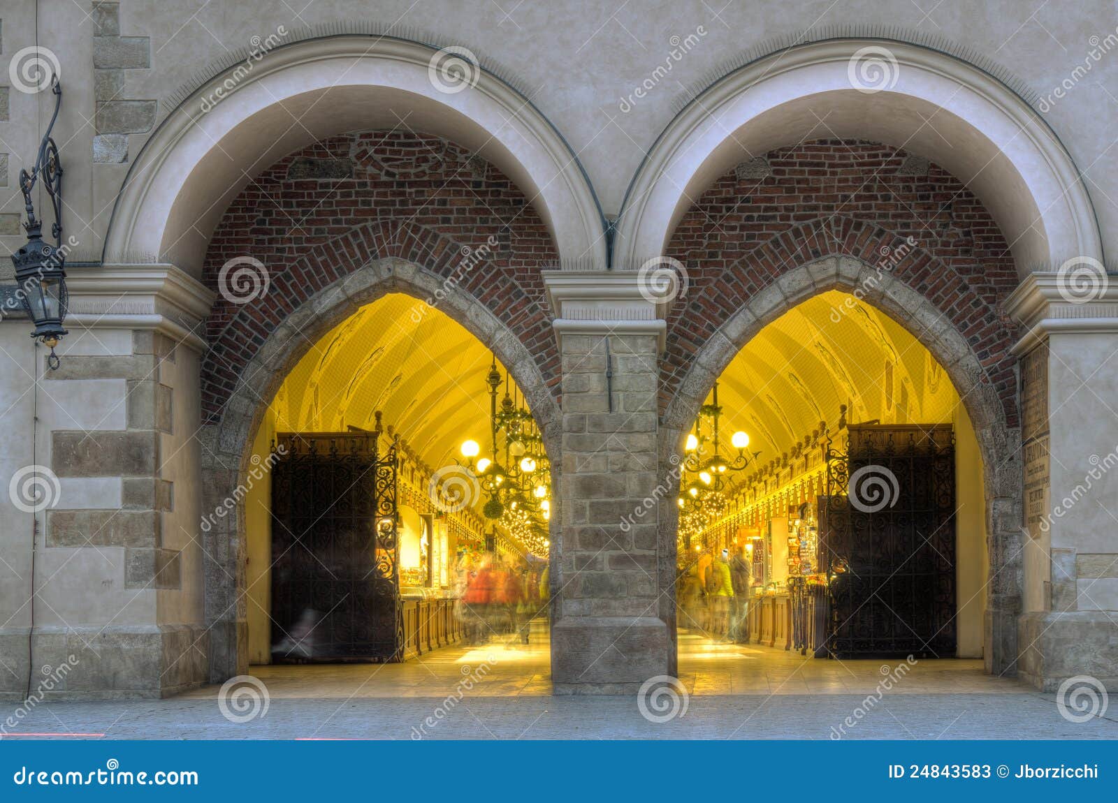 sukiennice cloth hall building on central square of krakow