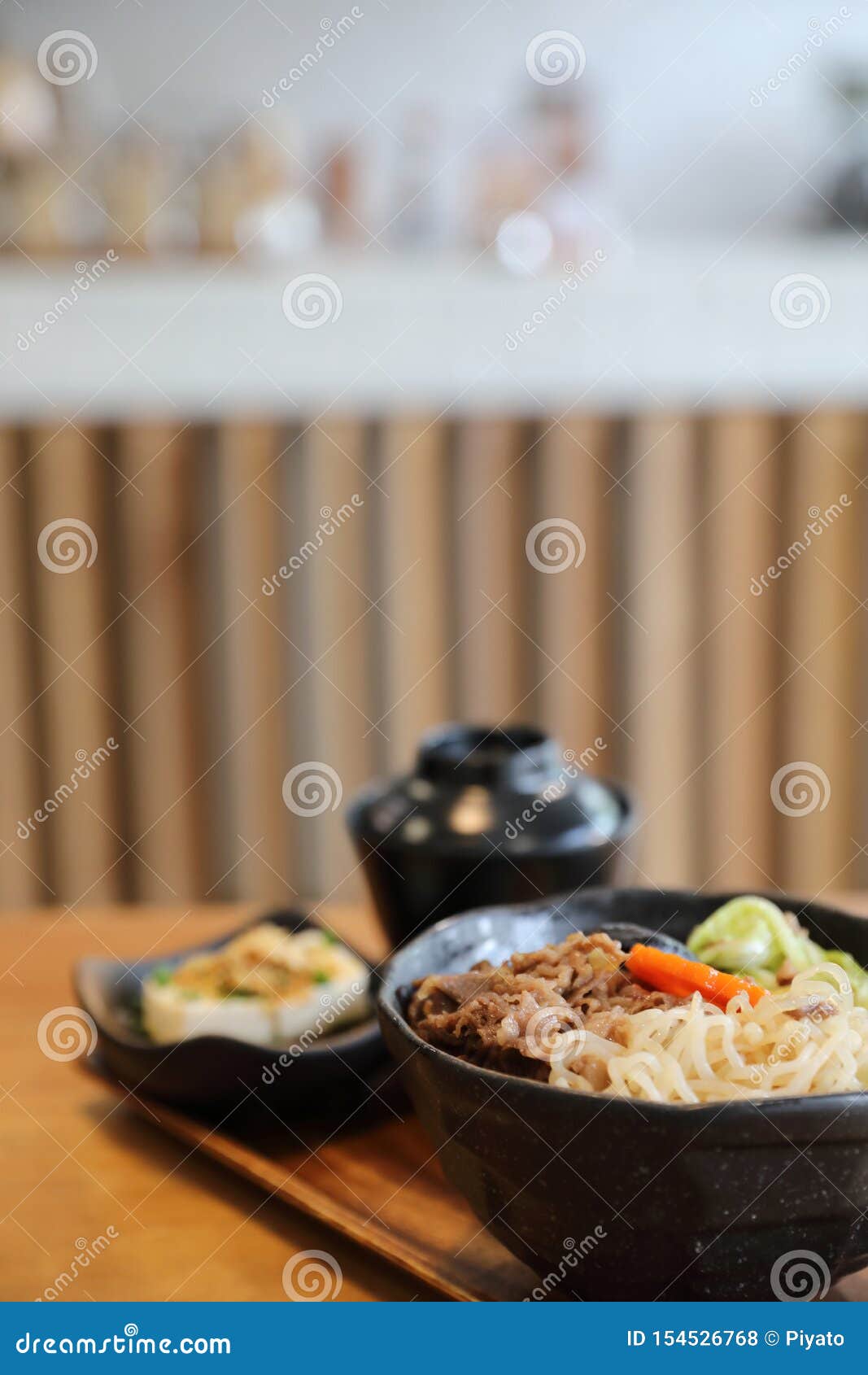 Sukiyaki Donburi, Sukiyaki Hot Pot Stew Stock Photo - Image of rice ...