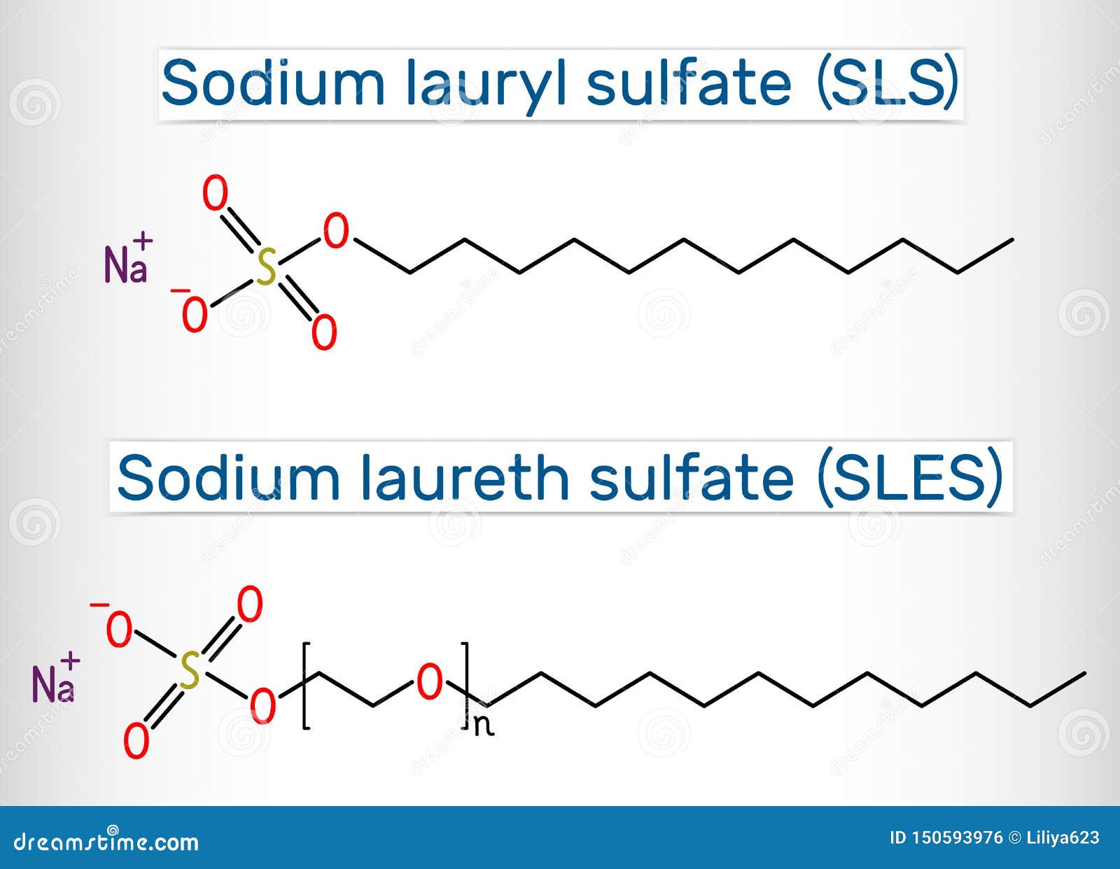 Sodium Dodecyl Sulfate or SDS, Sodium Lauryl Sulfate, Surfactant Molecule.  Skeletal Formula. Stock Vector - Illustration of chemical, sulfate:  239580350