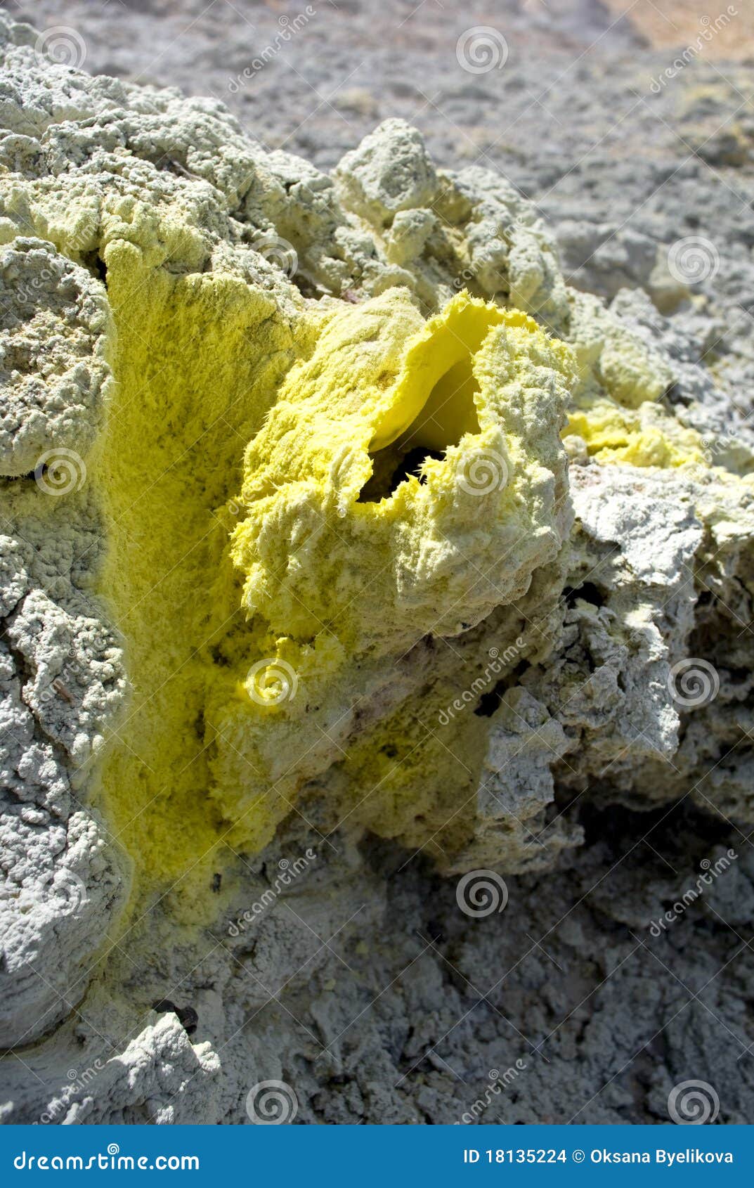 Sulfur crystals stock photo. Image of lava, sediment 18135224