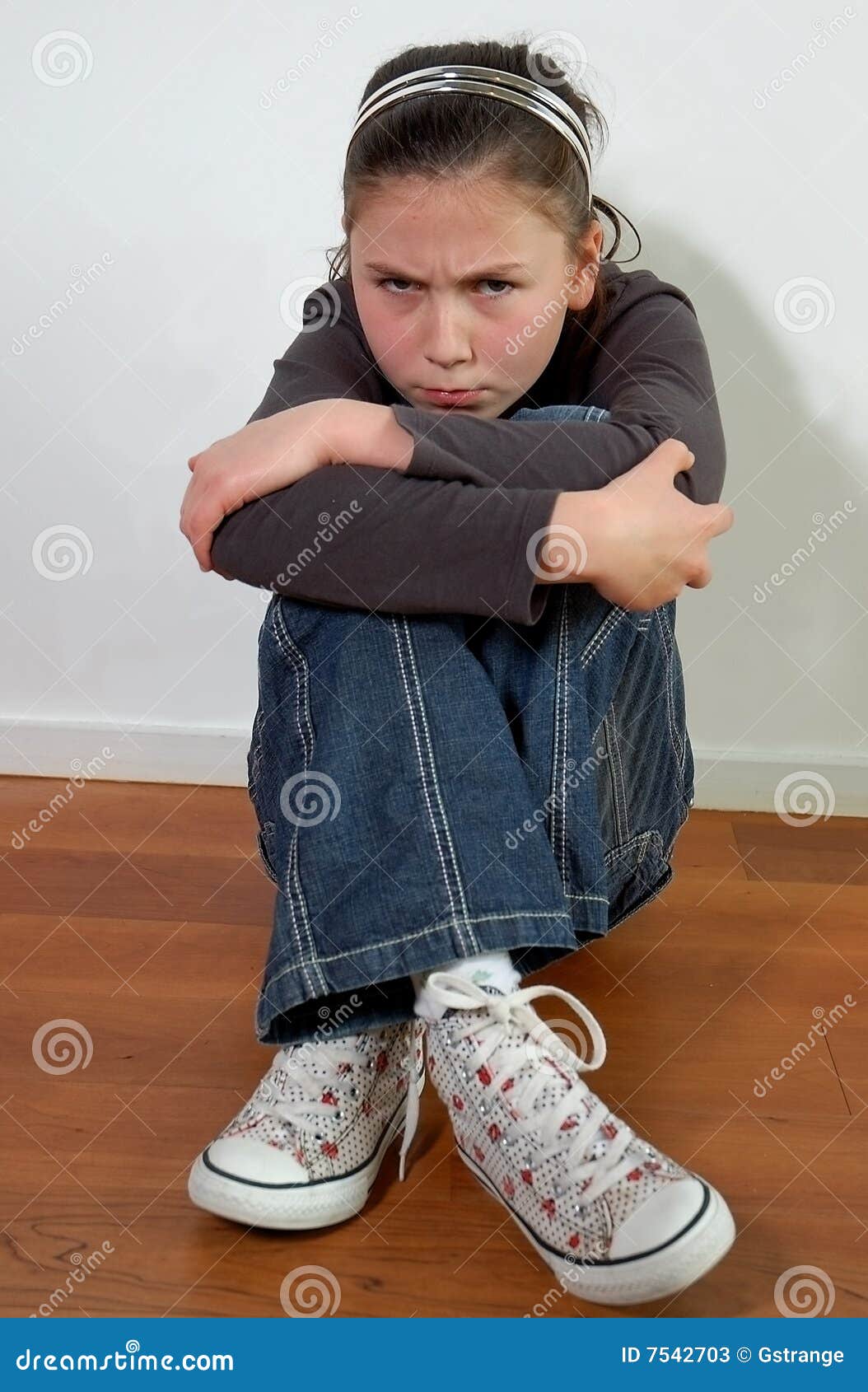 Sulky Girl stock image. Image of upset, naughty, young - 7542703