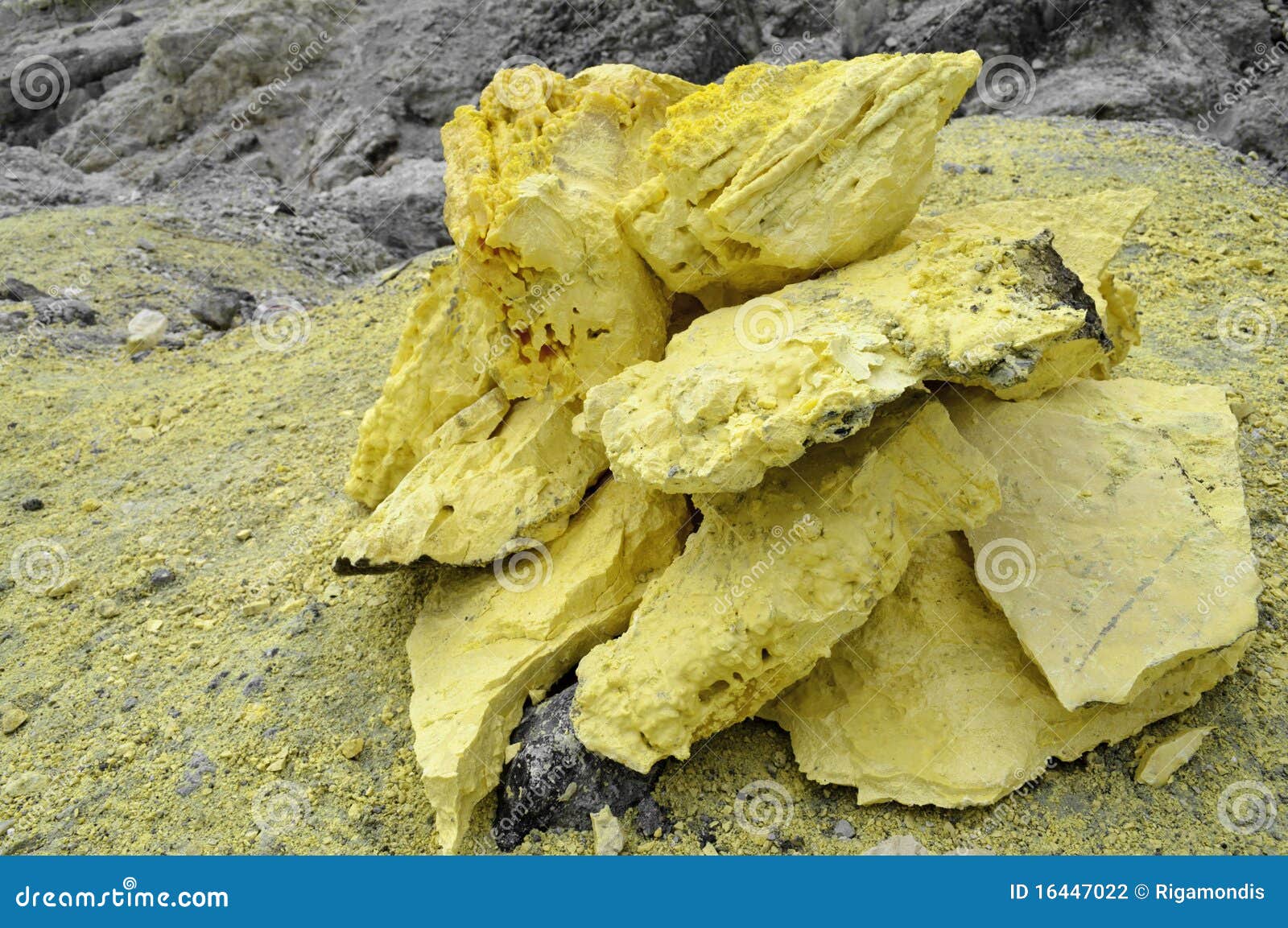 Sulphur stones stock photo. Image of background, black 16447022