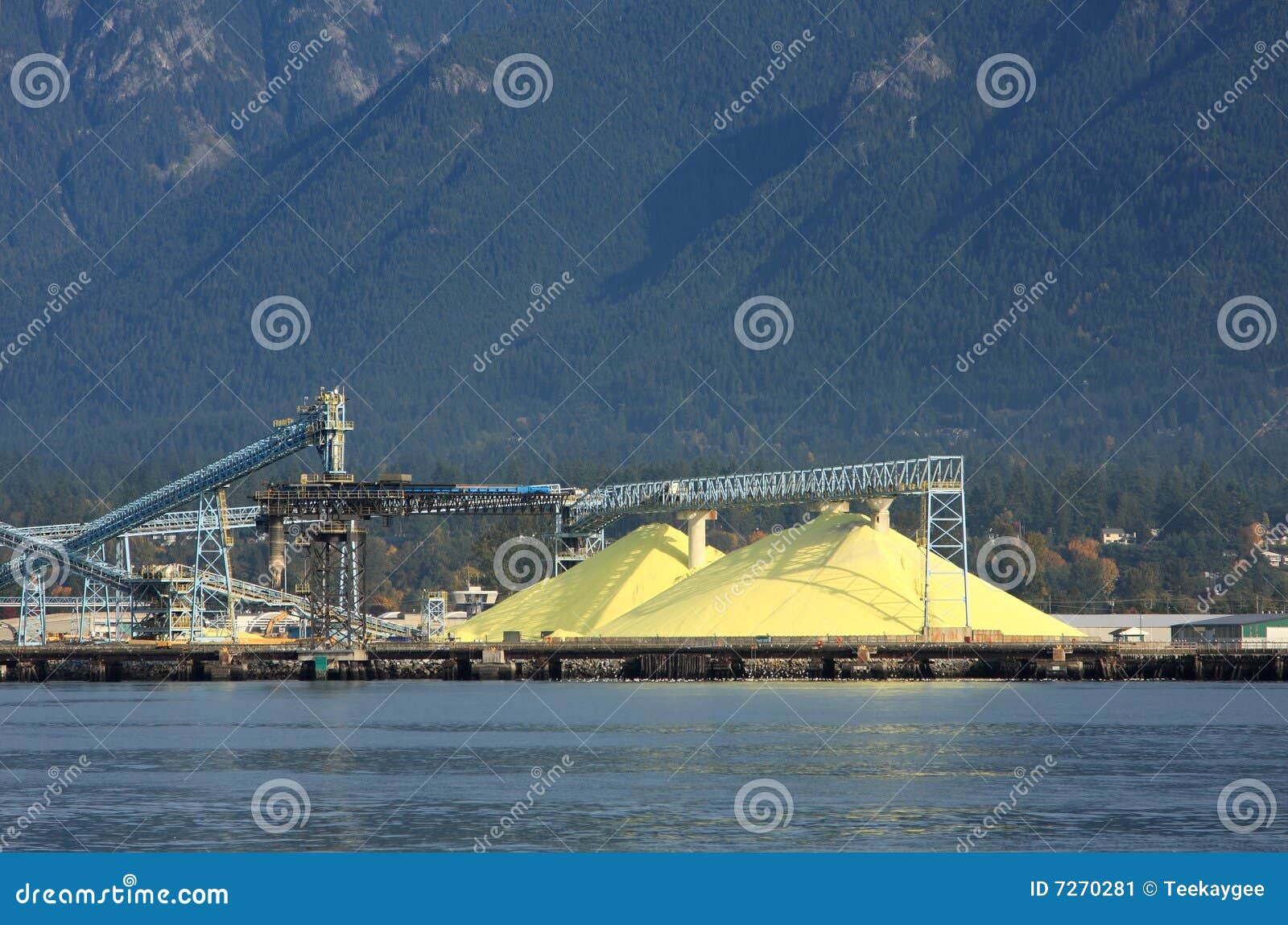 Sulphur terminal stock image. Image of element, port, terminal 7270281