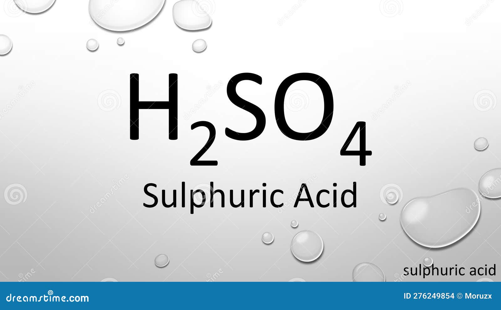 Sulphuric Acid Chemical Formula On Waterdrop Background Stock sulphuric-acid-chemical-formula-on-waterdrop-background-stock