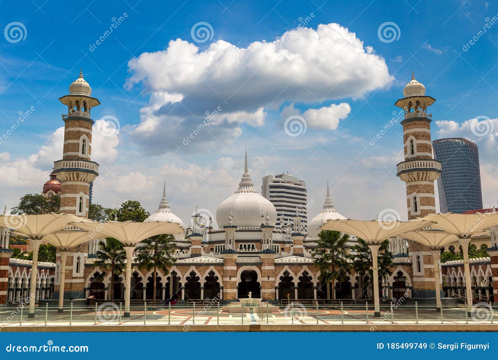 Sultan Abdul Samad Jamek Mosque Stock Image - Image of ...