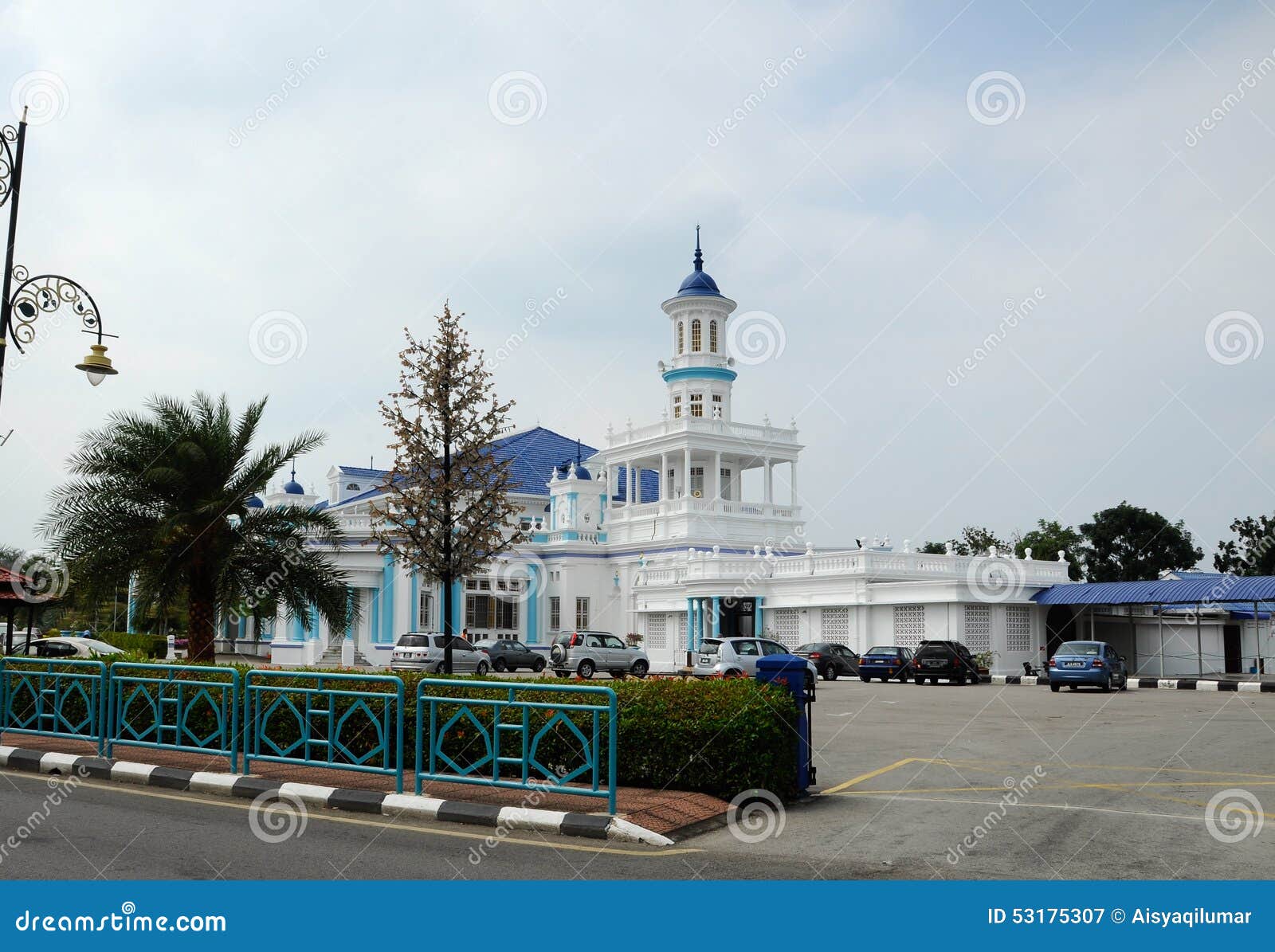 Sultan Ibrahim Jamek Mosque At Muar, Johor Stock Photo 53175307 