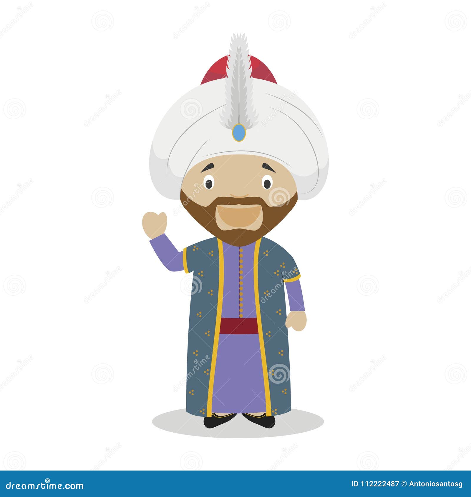 sultan mehmed ii the conqueror cartoon character.  