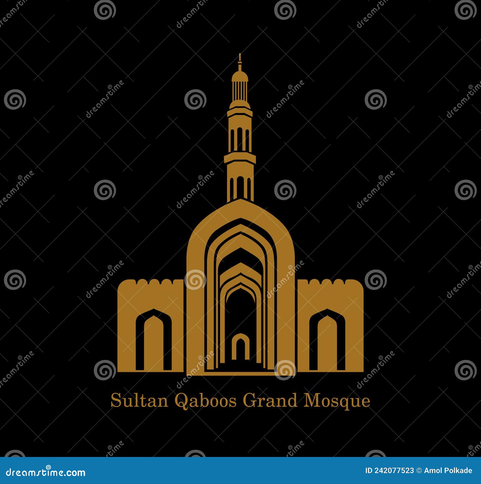 sultan qaboos grand mosque  icon. sultan qaboos grand mosque  , sultan qaboos grand mosque front gate in