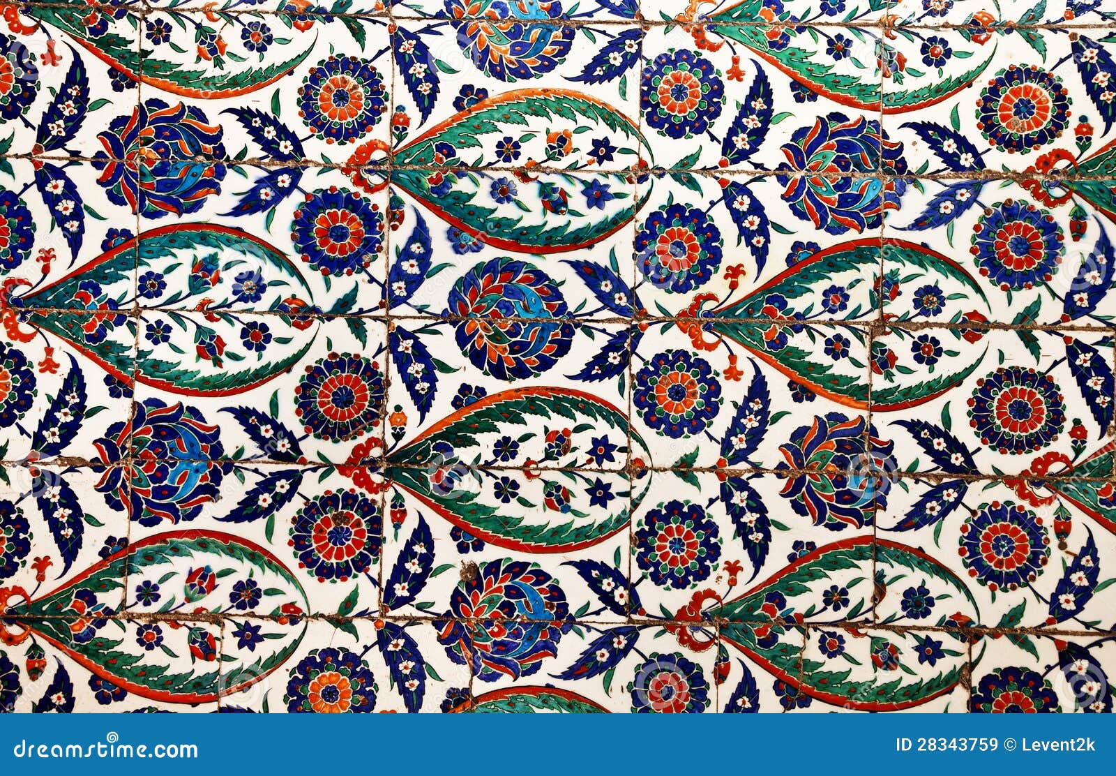 Sultanahmet Blue Mosque Interior Tiles Stock Image Image