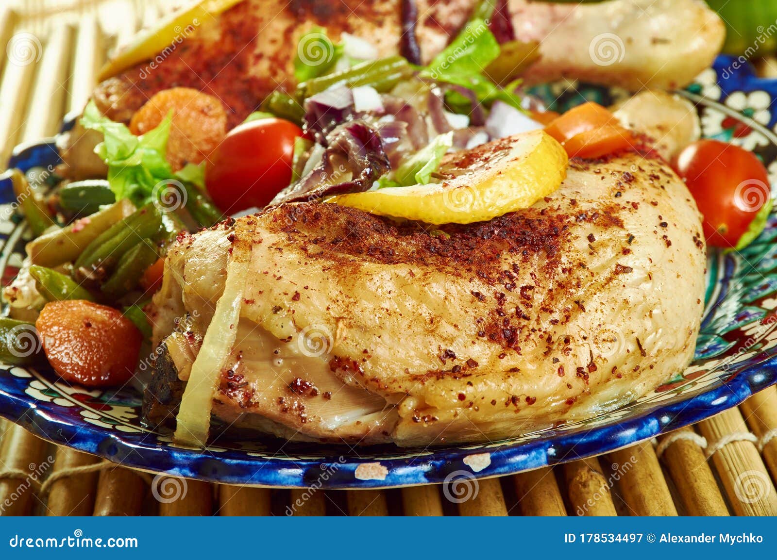 Sumac Chicken and Rice stock image. Image of cuisine 178534497