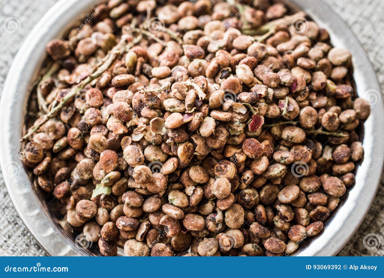 Sumac Seeds on Silver Plate Stock Photo Image of masala, middle 93069392