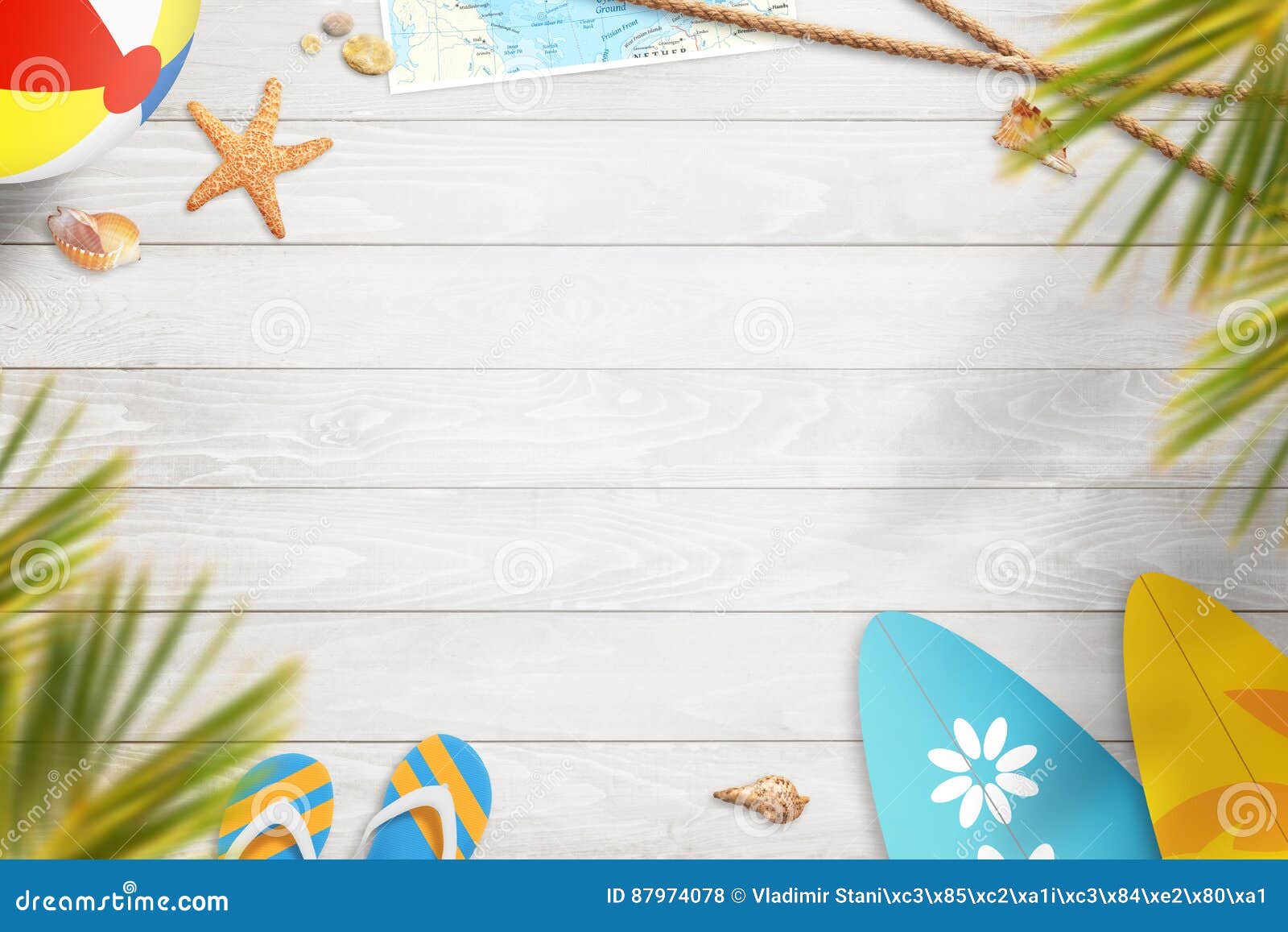 Summer Background. Top View with Free Space for Text Stock Photo - Image of  coast, blue: 87974078