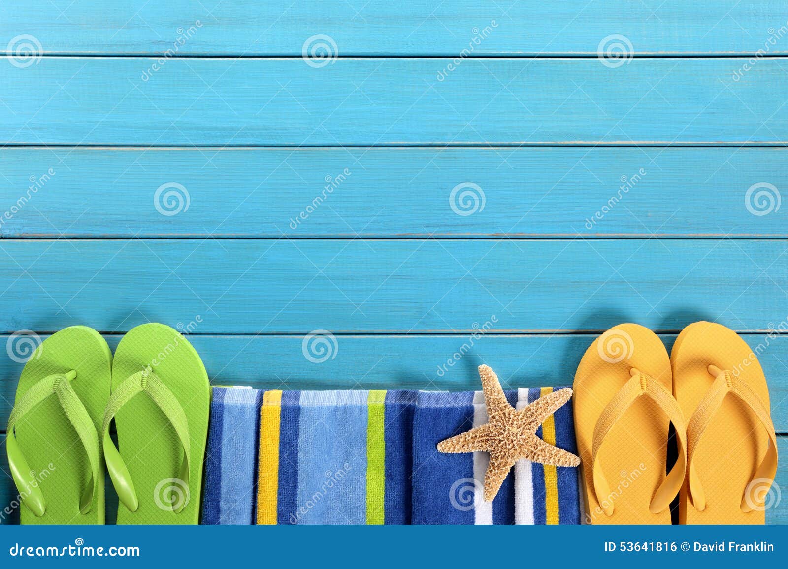 Summer Beach Background Border Stock Photo - Image of wooden, summer ...