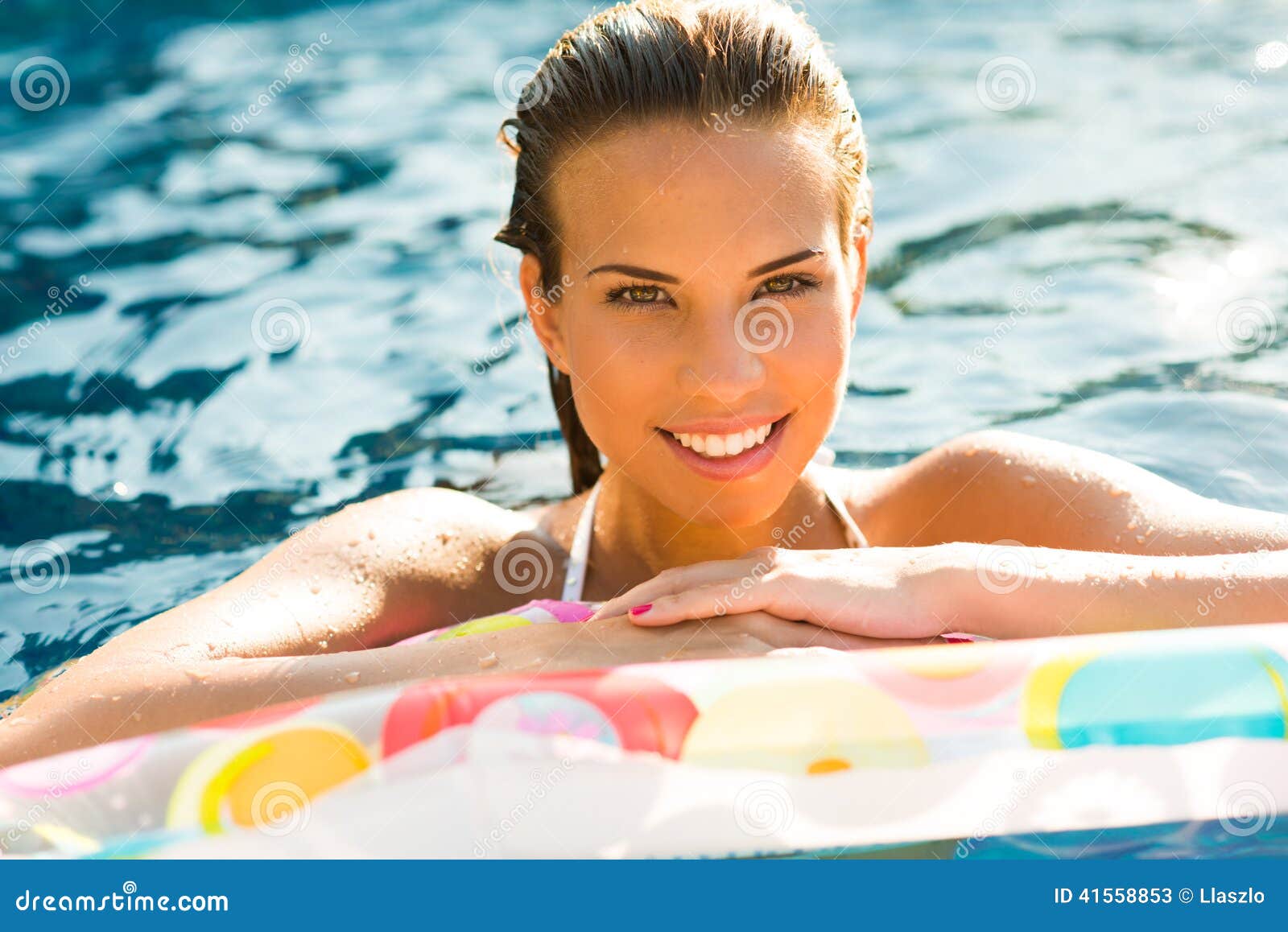 Summer Beach Stock Image Image Of Lying Female Relaxation 41558853