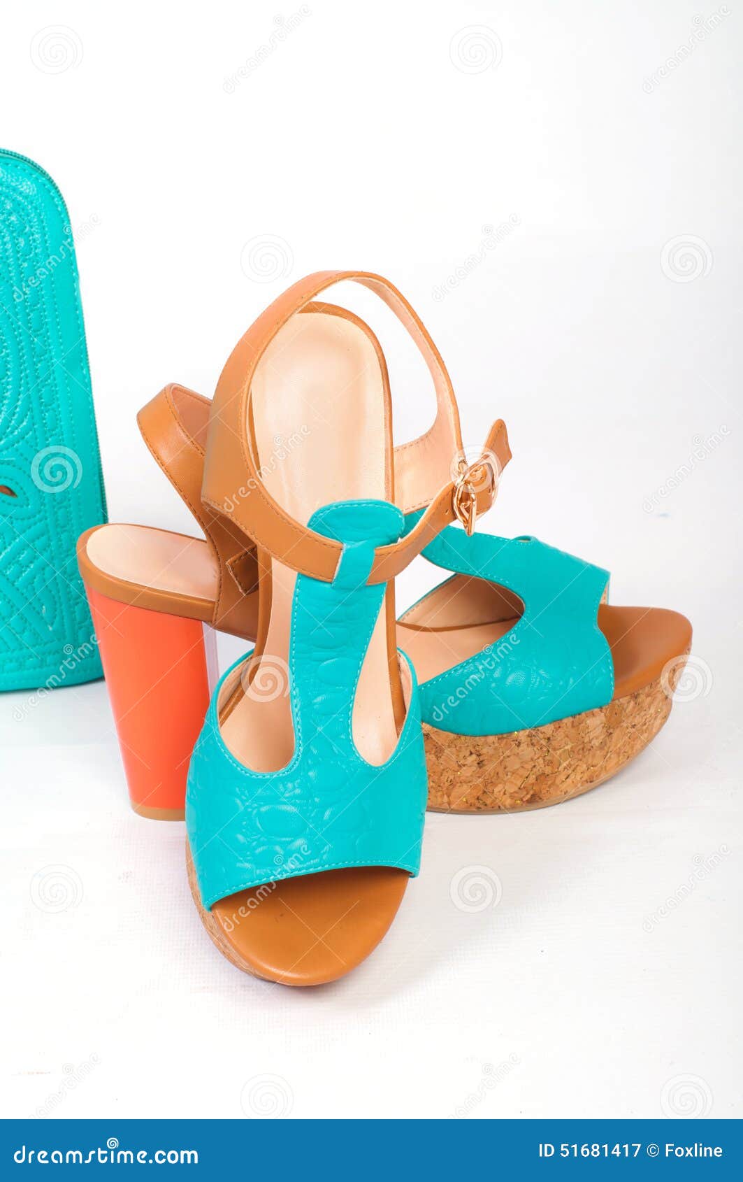 Summer Beautiful High Heels and Handbag Stock Image - Image of cool ...