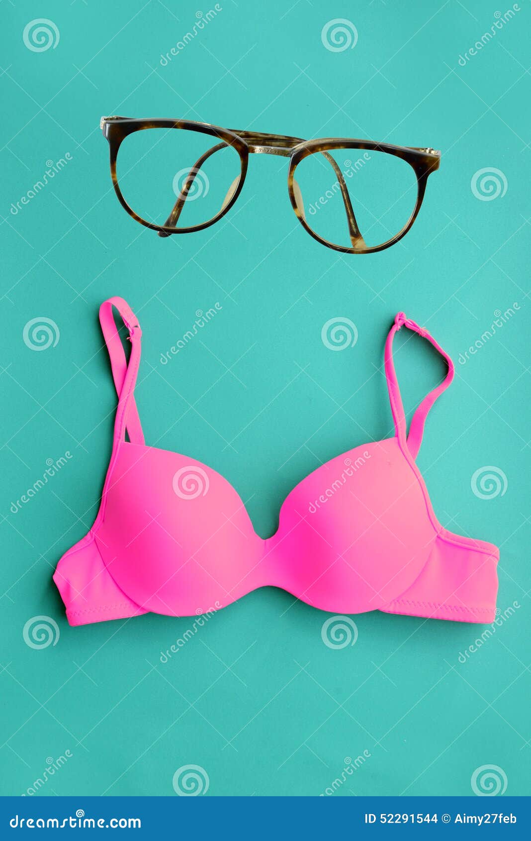 Summer Bikini Concept with Bikini and Eyeglasses Stock Photo Image of