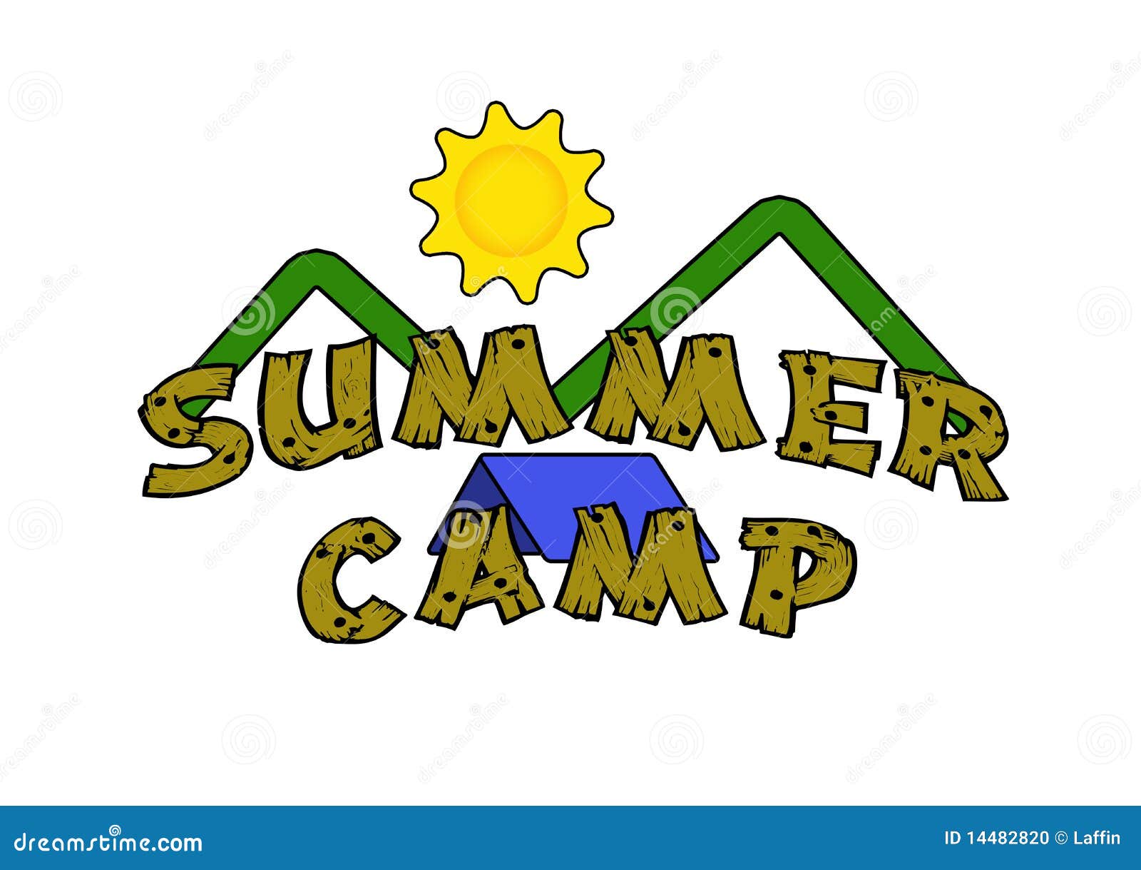 Summer Camp stock illustration. Illustration of travel