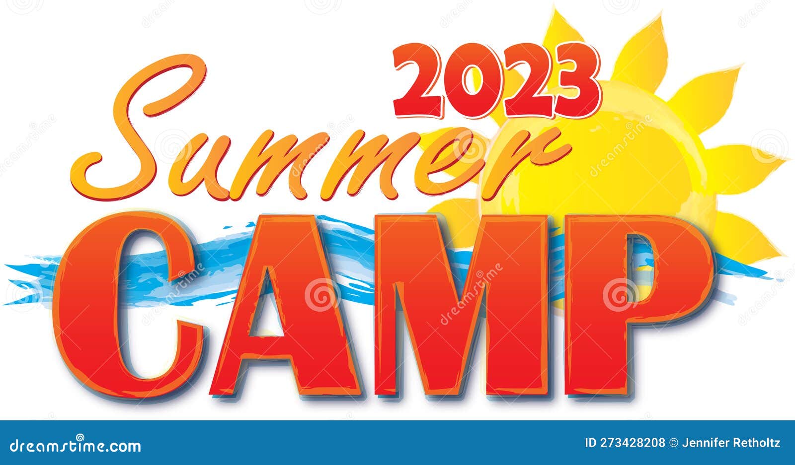 Summer Camp 2023 Logo stock vector. Illustration of cook 273428208