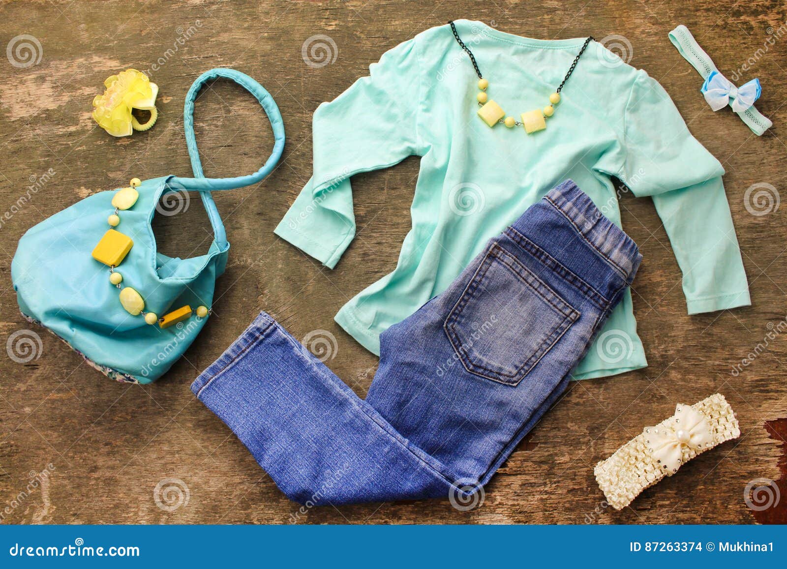 Summer childrens clothing stock photo. Image of baggage - 87263374