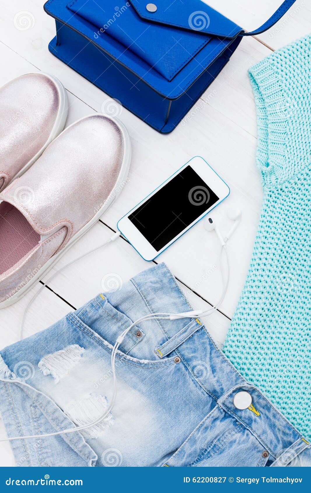 Summer Clothes and Accessories Stock Image Image of background