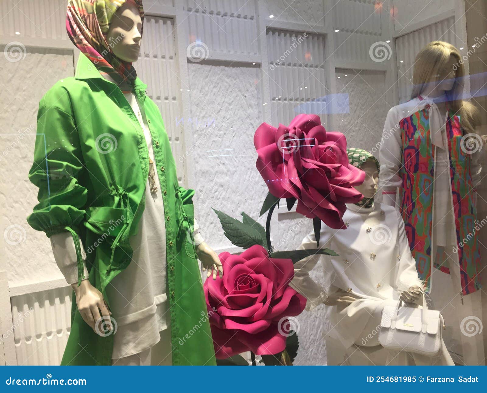 Summer Clothing Collection Looking Stock Image Image of booth, shoes