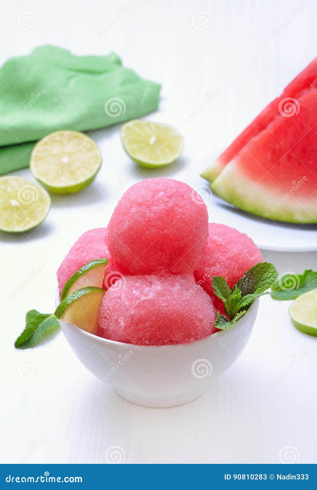 Summer cold fruit dessert stock image. Image of mint 90810283