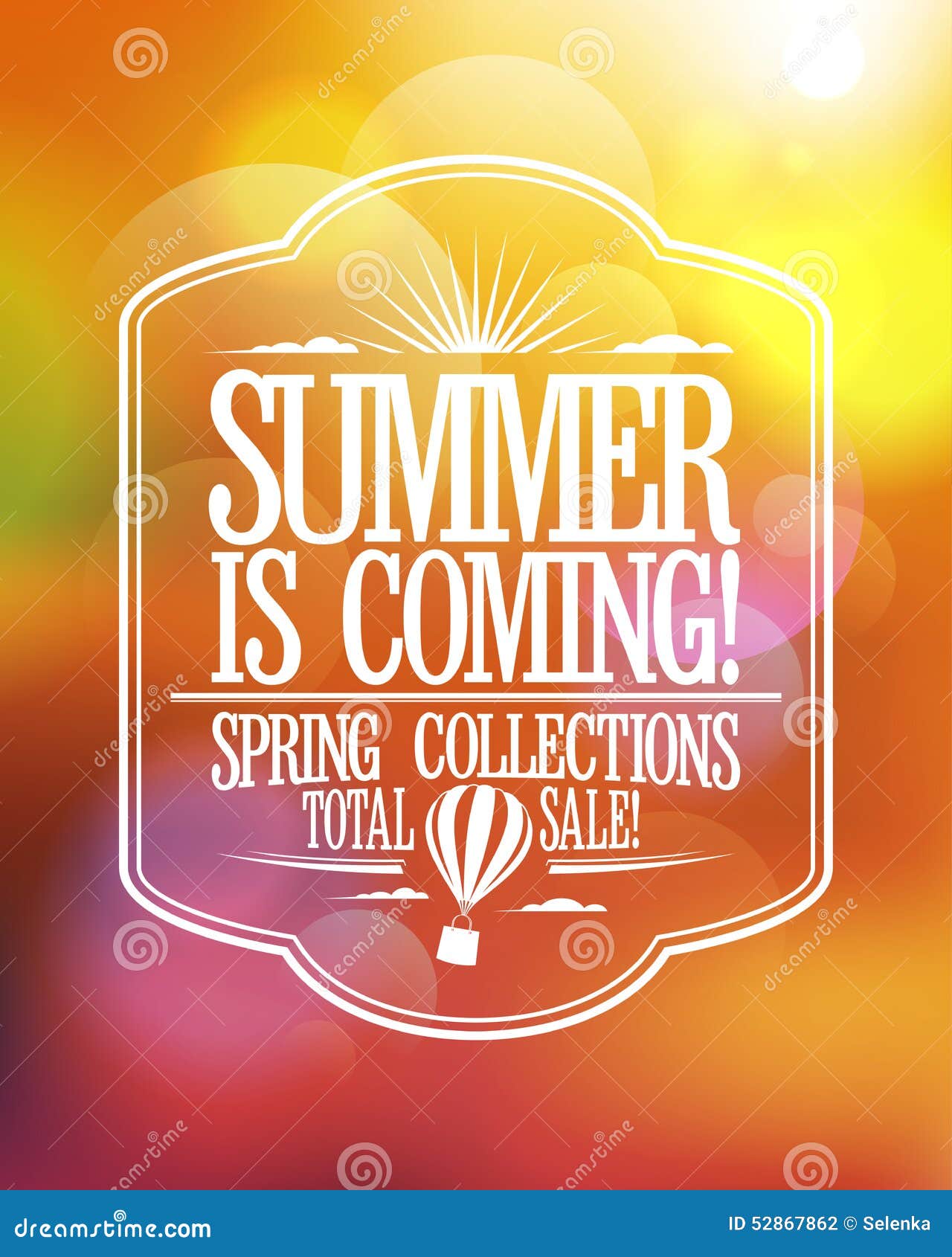 Summer Is Coming, Spring Collections Total Sale Design 