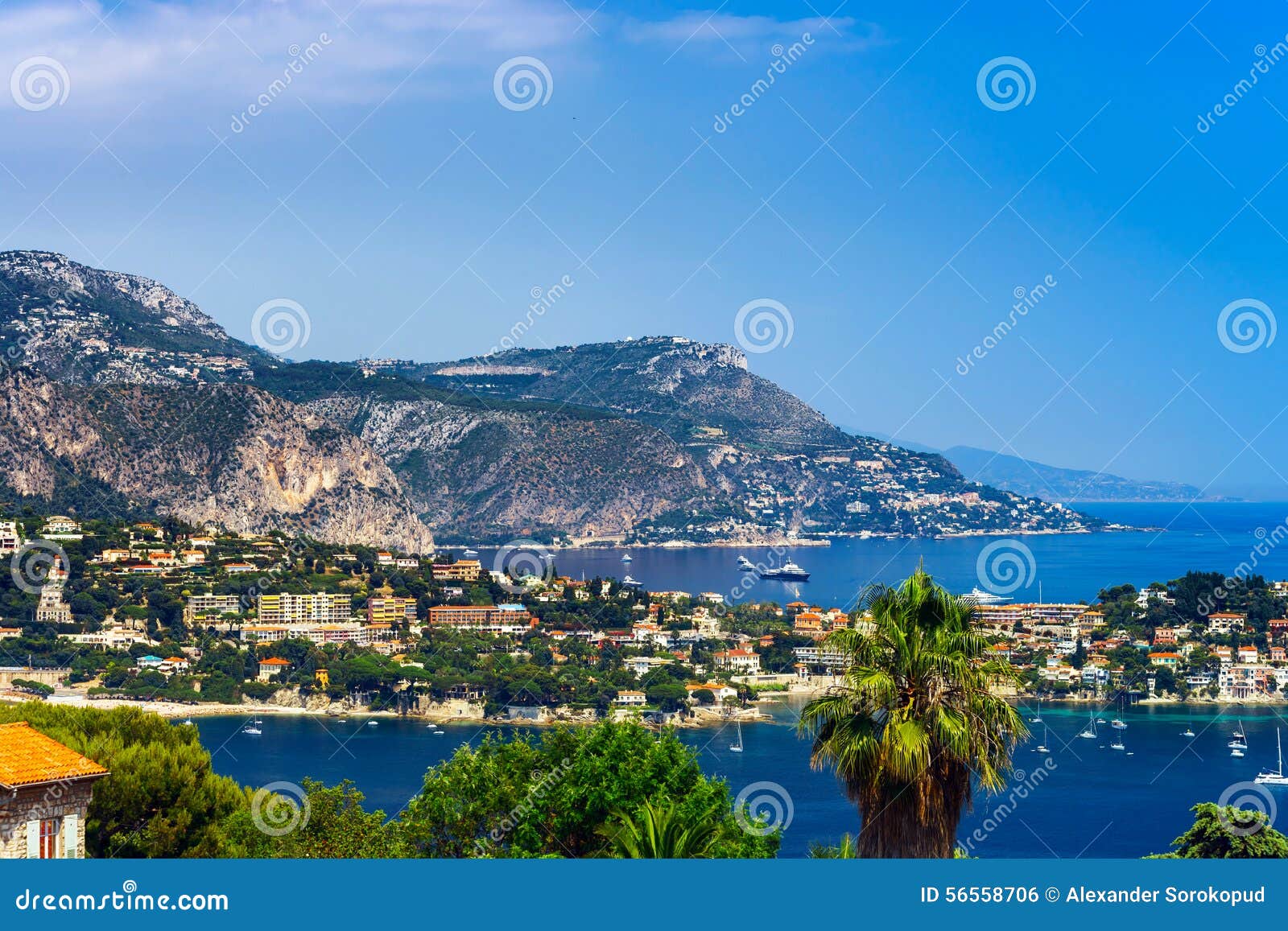 summer day in nice, france, cote d'azur.