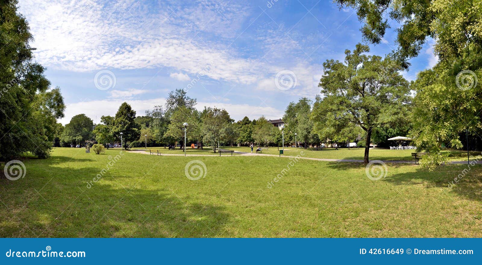 Summer Day in the Park. Landscape. Editorial Stock Image - Image of ...