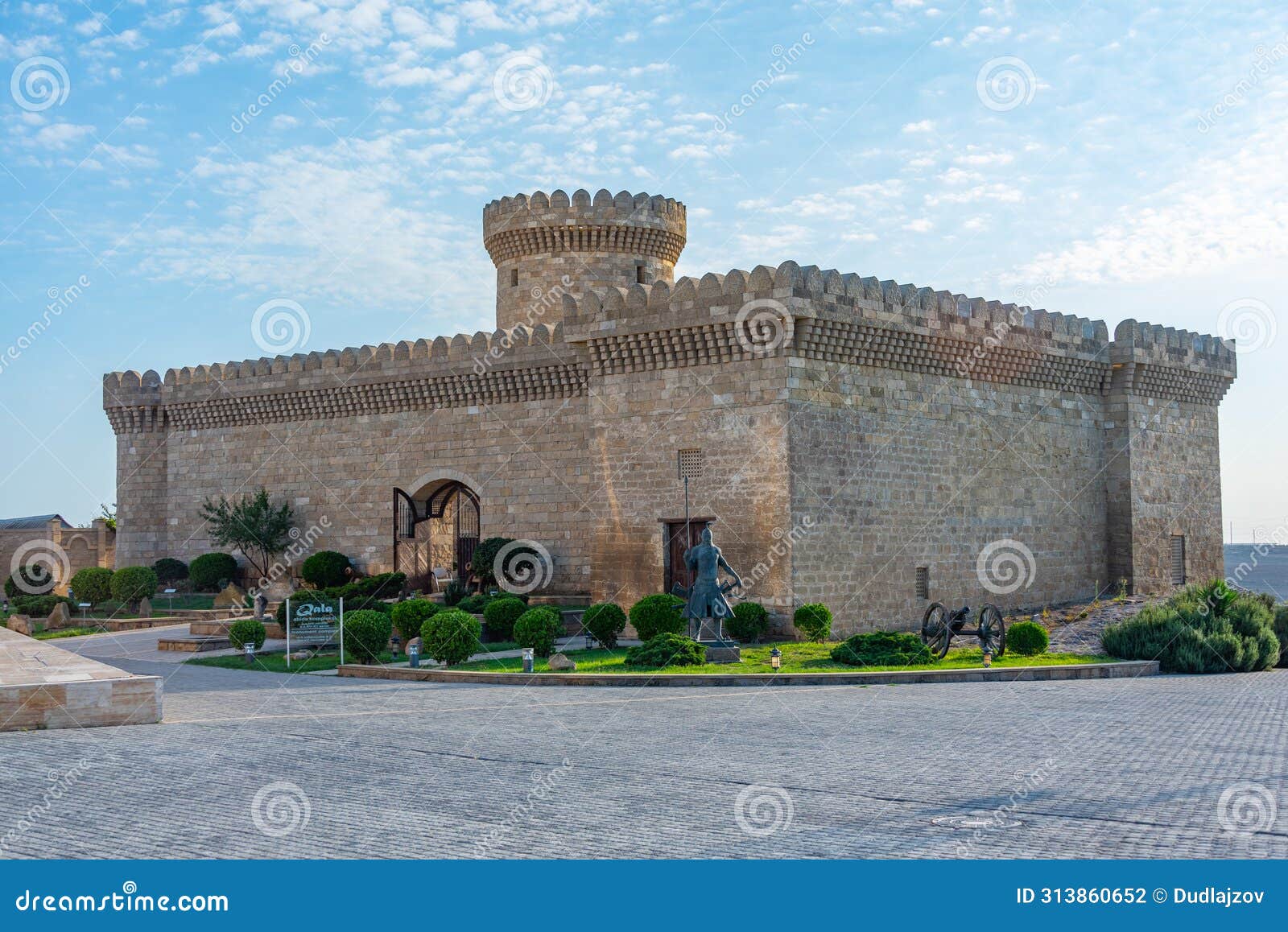 summer day at qala castle in azerbaijan