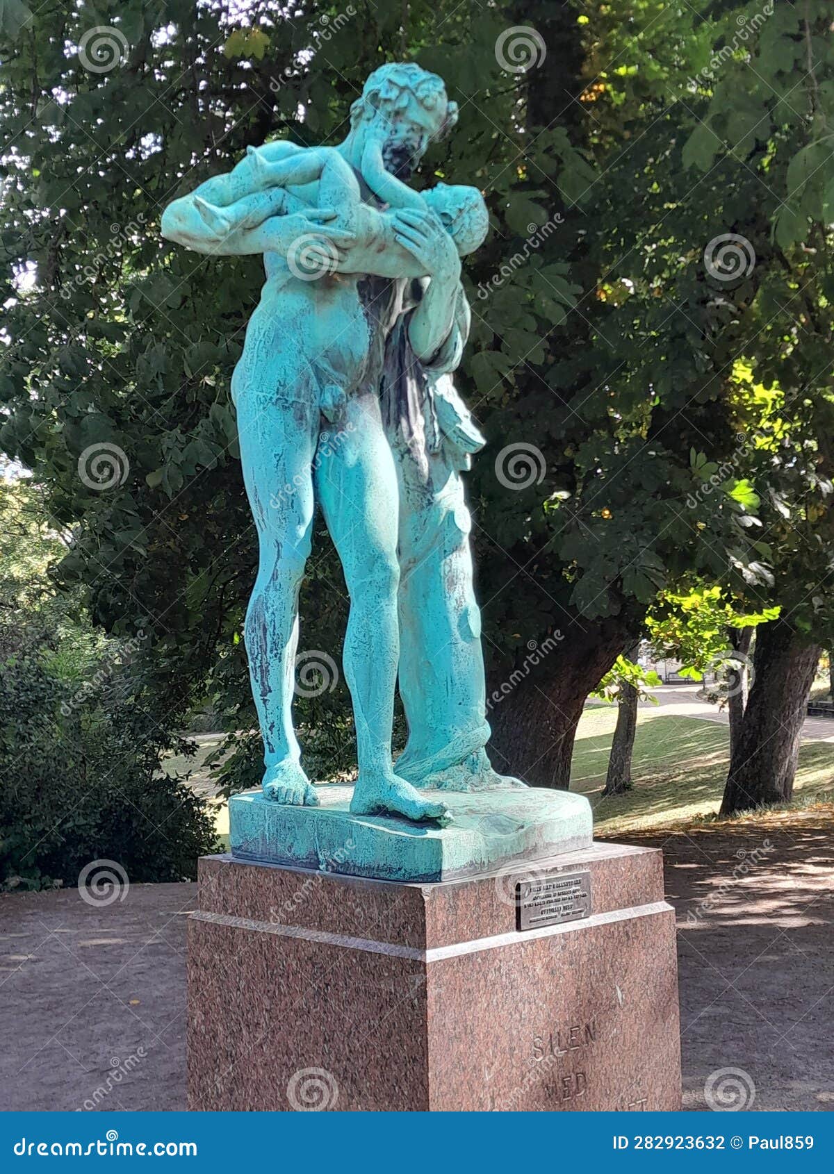 statue in Ãrstedsparken, copenhagen, denmark