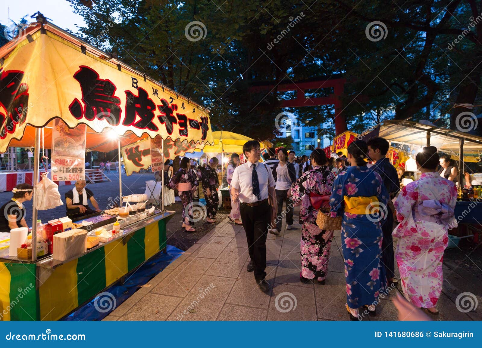 Summer Festival in Hanazono Shrine, Tokyo, Japan Editorial Photo - Image of  market, cities: 141680686