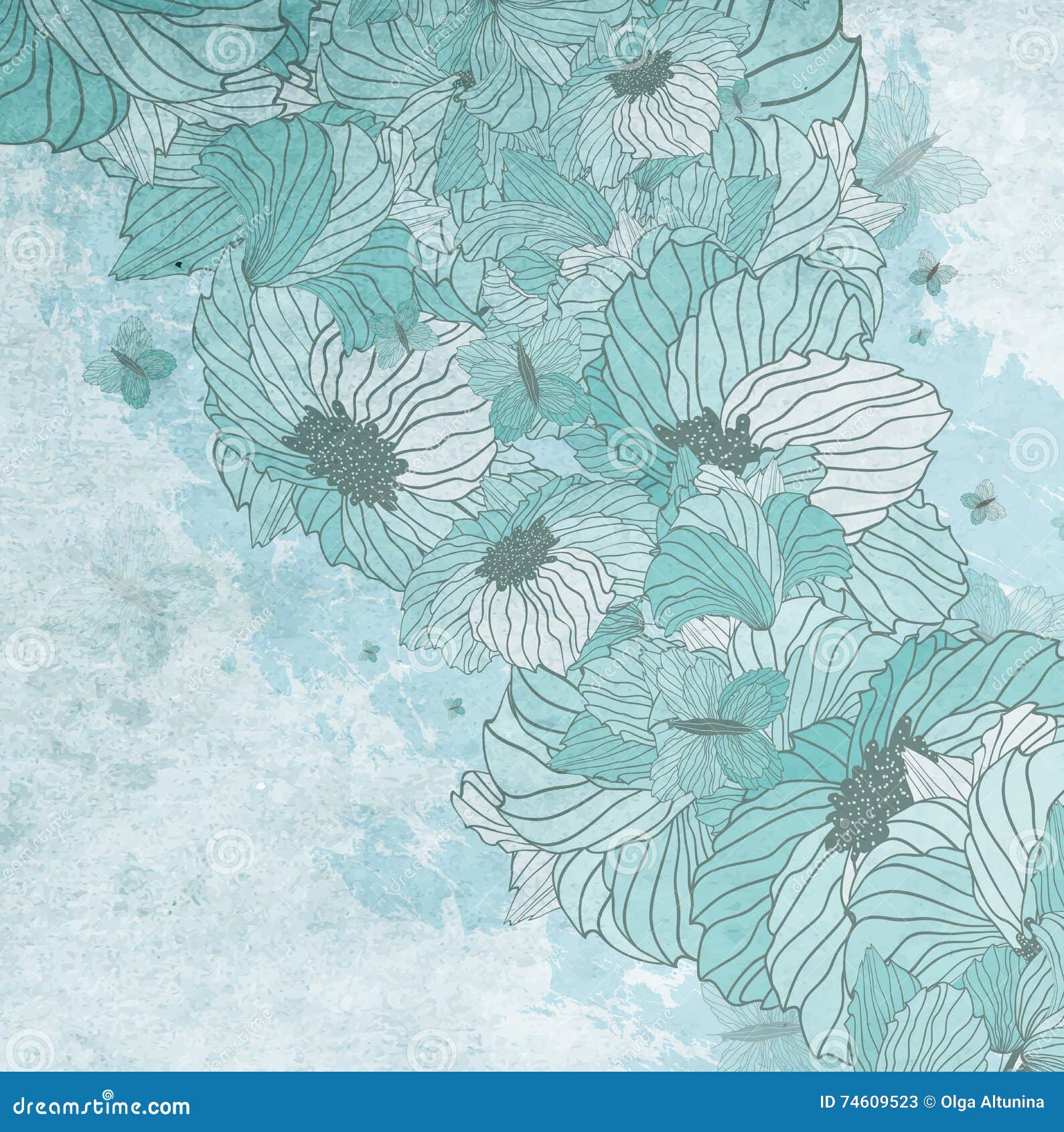 Summer Floral Background stock illustration. Illustration of graphic